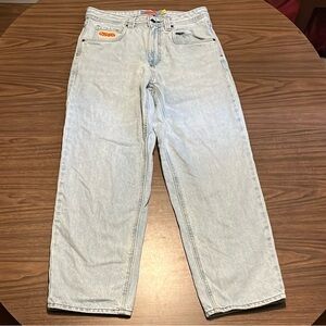 Empyre Size 30 Light Wash Baggy Skate Denim Jeans